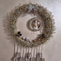 Wreath christmas angel